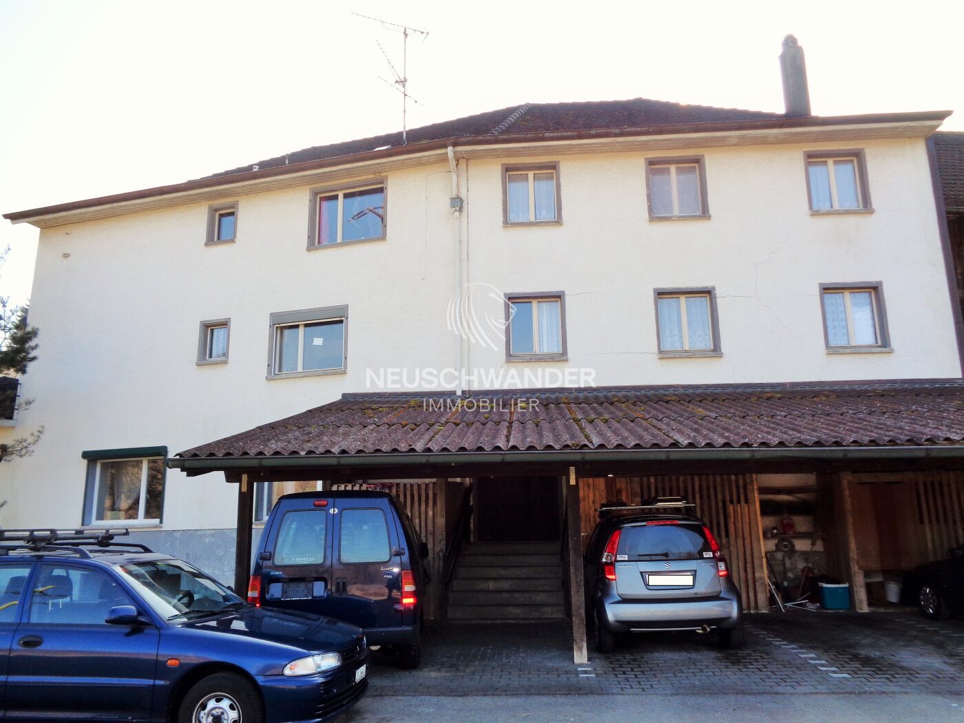 Façade arrière de l'immeuble