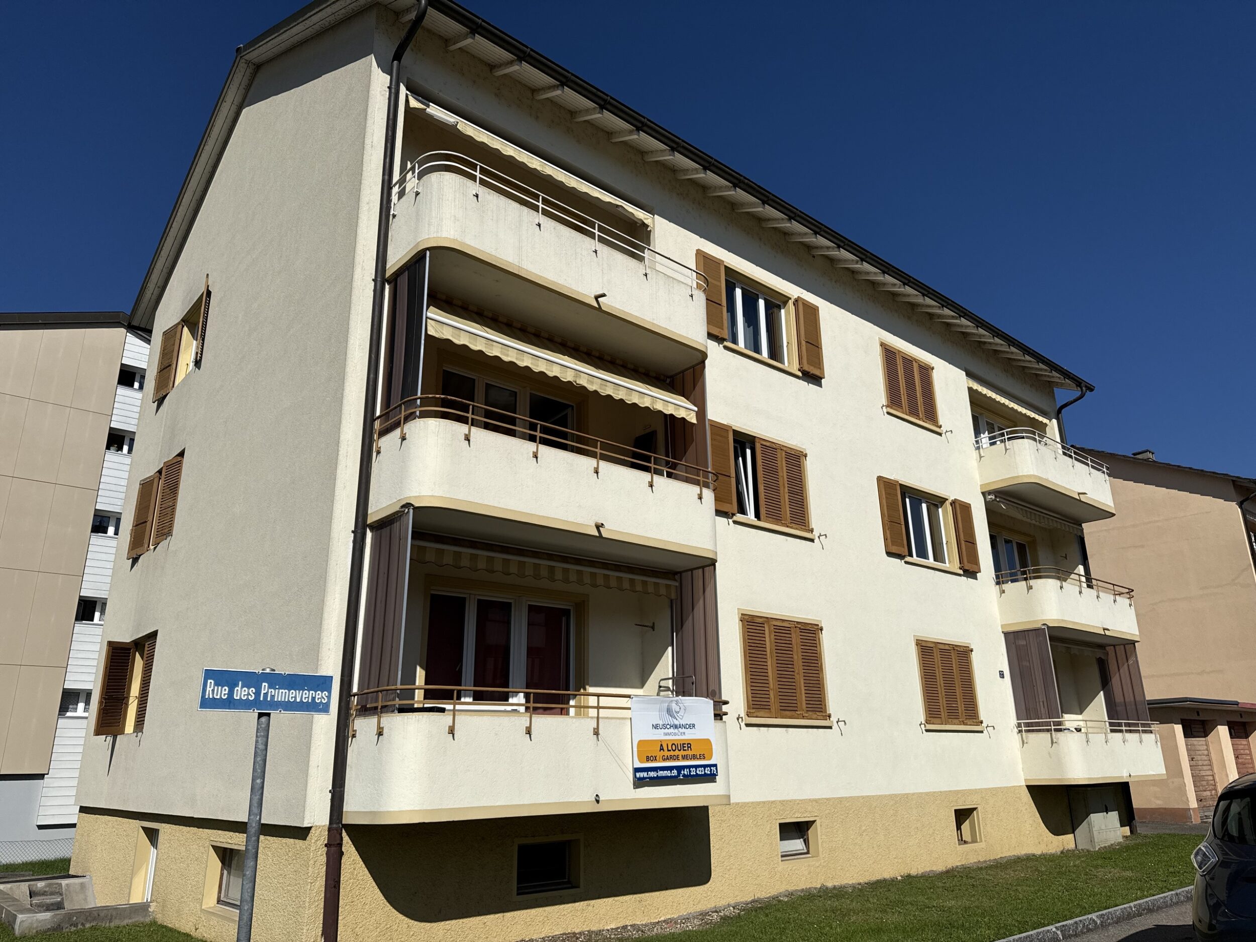 Façade de l'immeuble