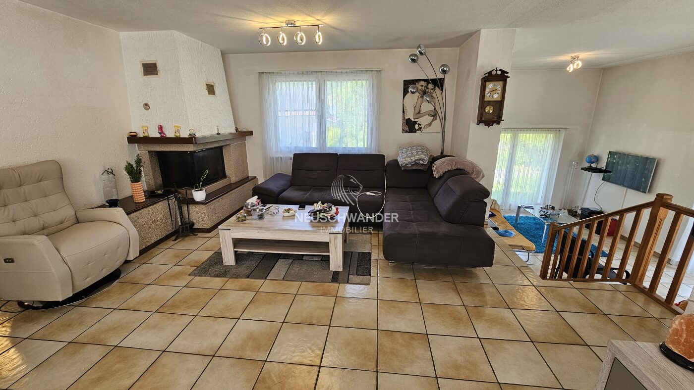 Salon - séjour principal avec cheminée
