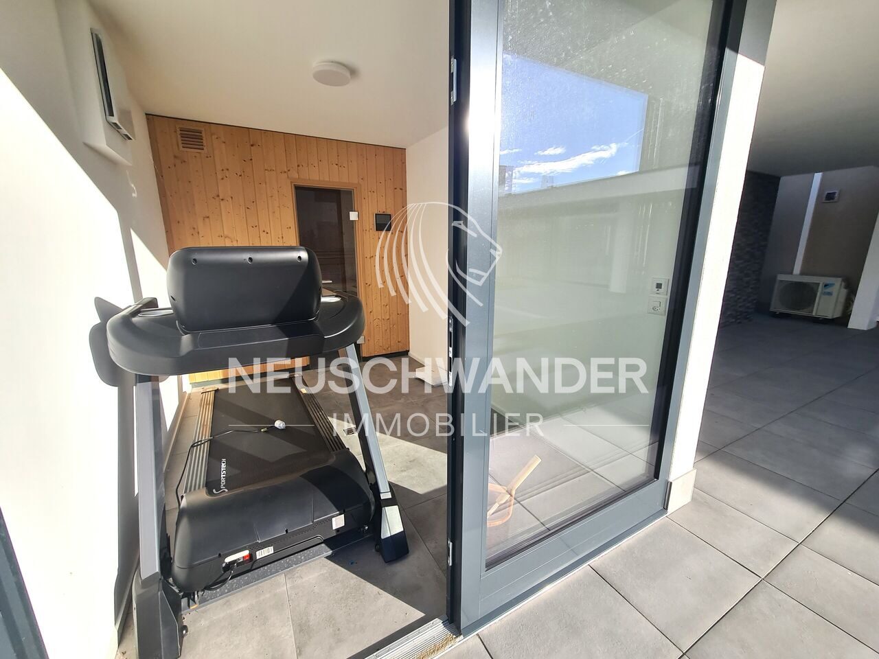 salle de sport avec sauna