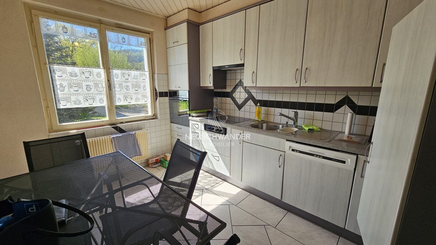 Cuisine habitable et agencée
