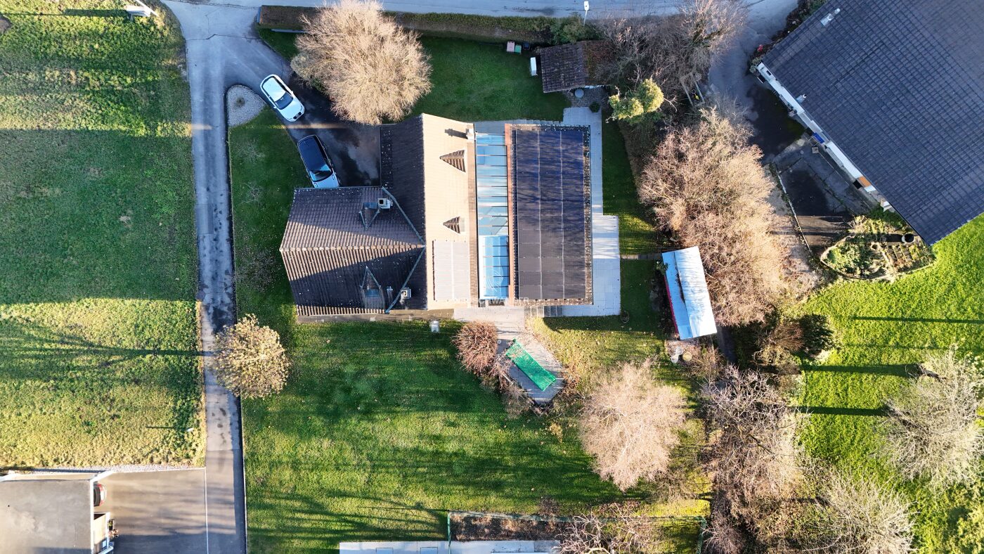 Vue aérienne de la maison