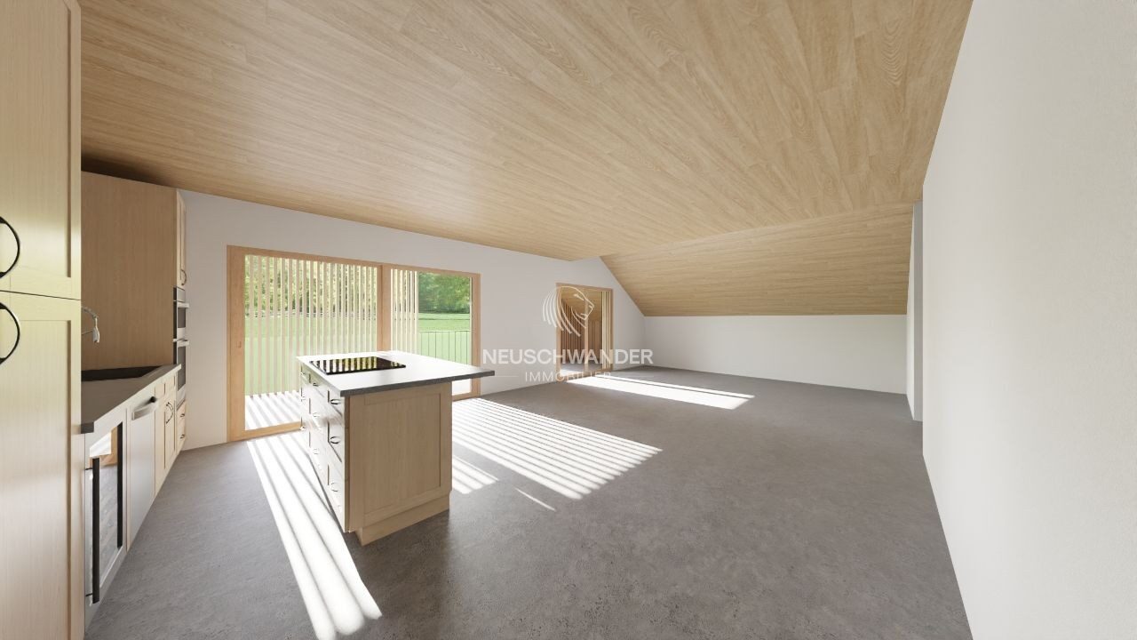 Cuisine, salle à manger et salon