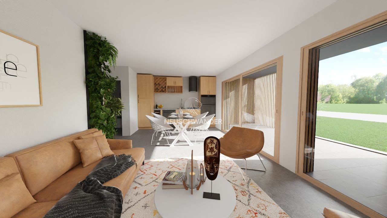 Cuisine, salle à manger et salon