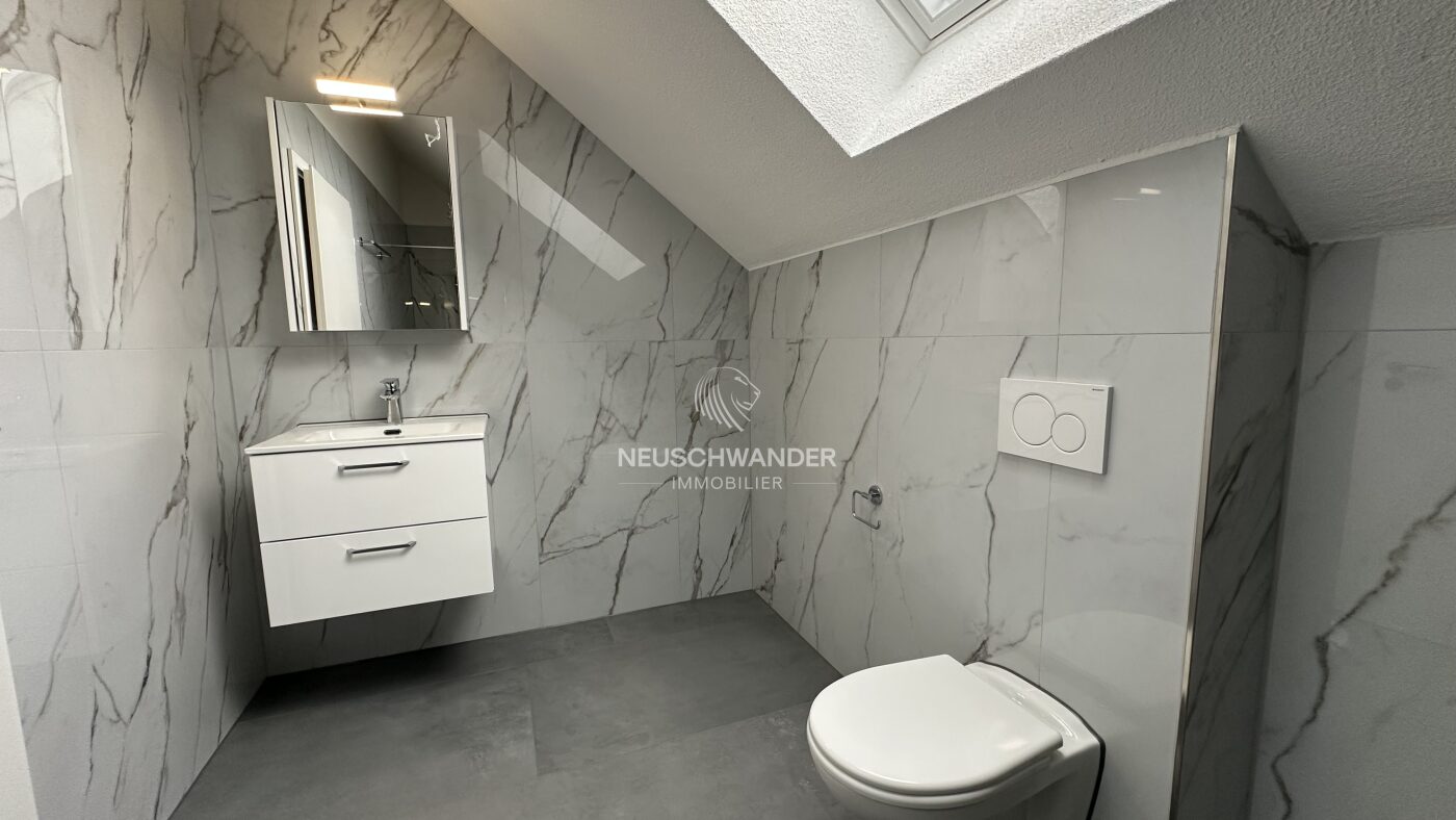 Salle d'eau au duplex