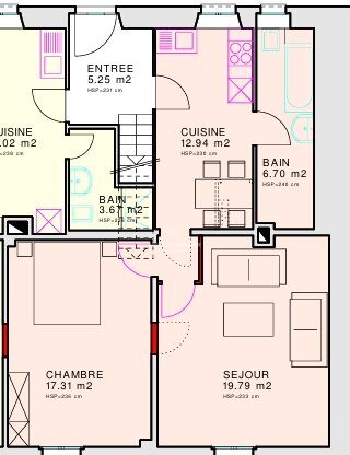 Plan de l'appartement