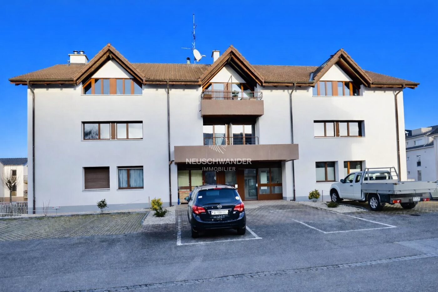 Façade Ouest de l'immeuble