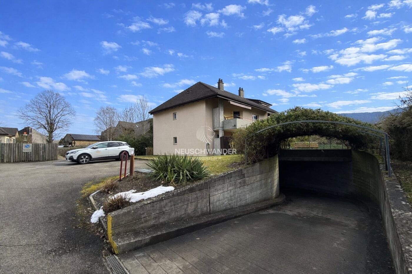 Entrée du parking souterrain