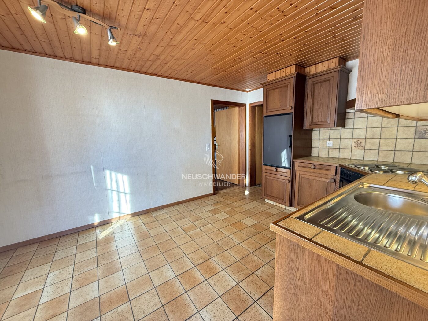 Cuisine habitable et agencée