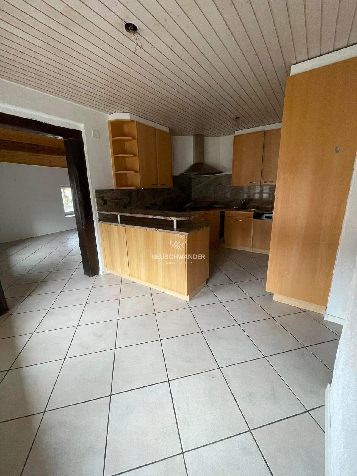 Cuisine habitable et agencée