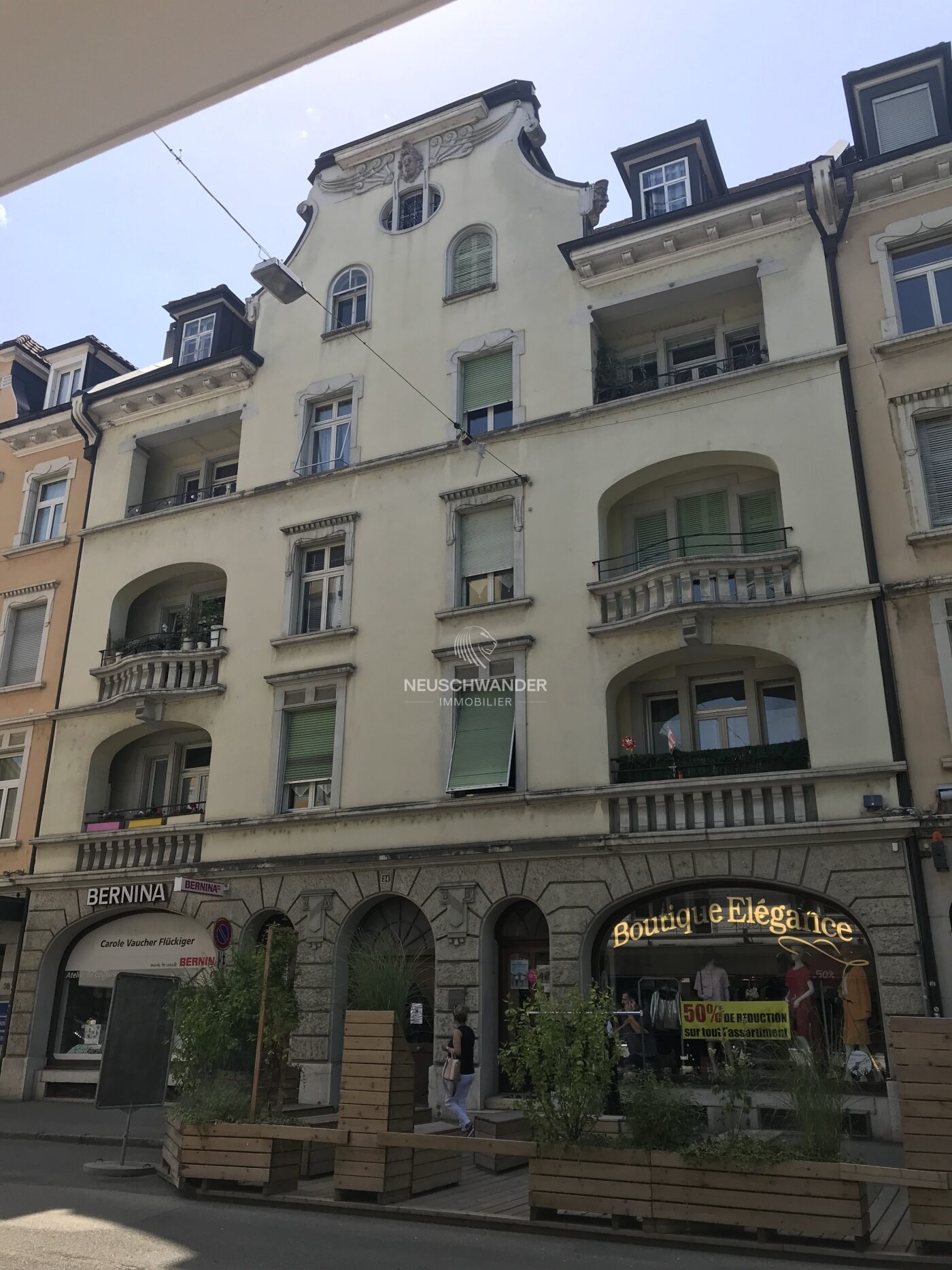 Façade de l'immeuble