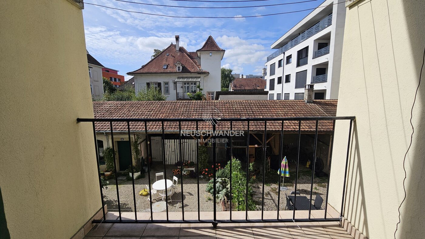 Balcon vue sur la cour intérieure