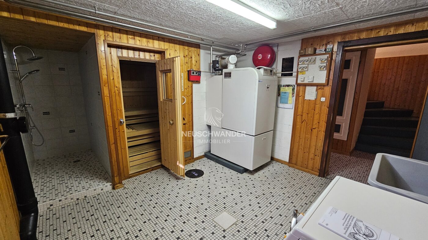Buanderie/local technique/sauna