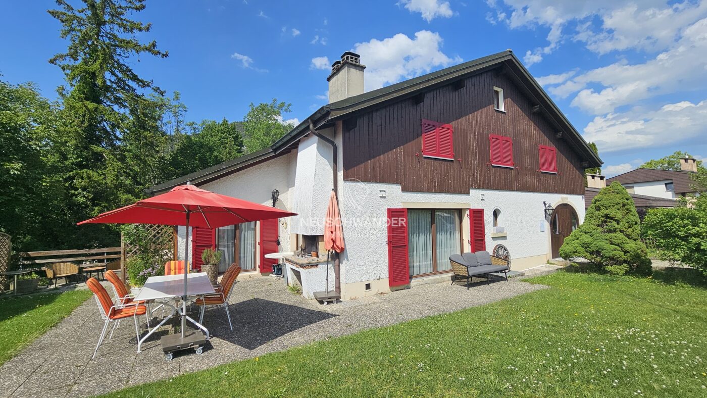 Terrasse avec cheminée