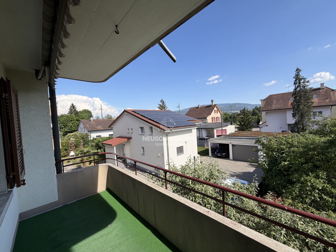 Balcon couvert vue orientée EST