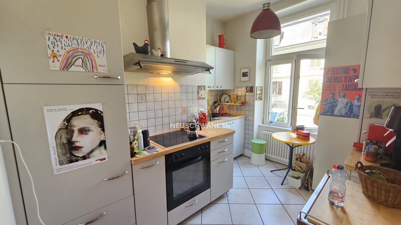 Cuisine habitable et agencée