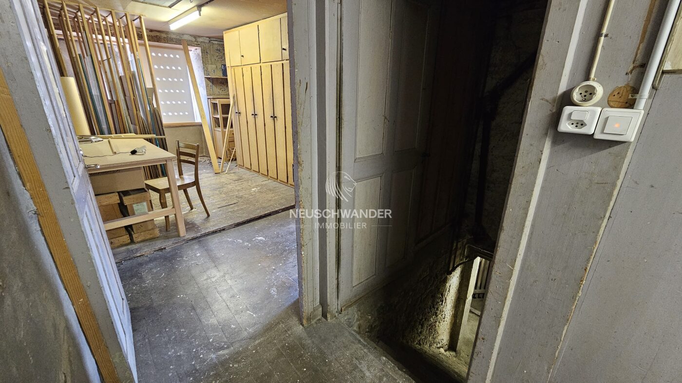 Atelier au rez-de-chaussée
