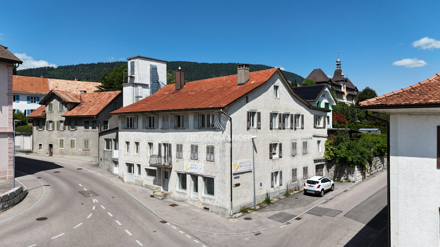 Façade principale de l'immeuble