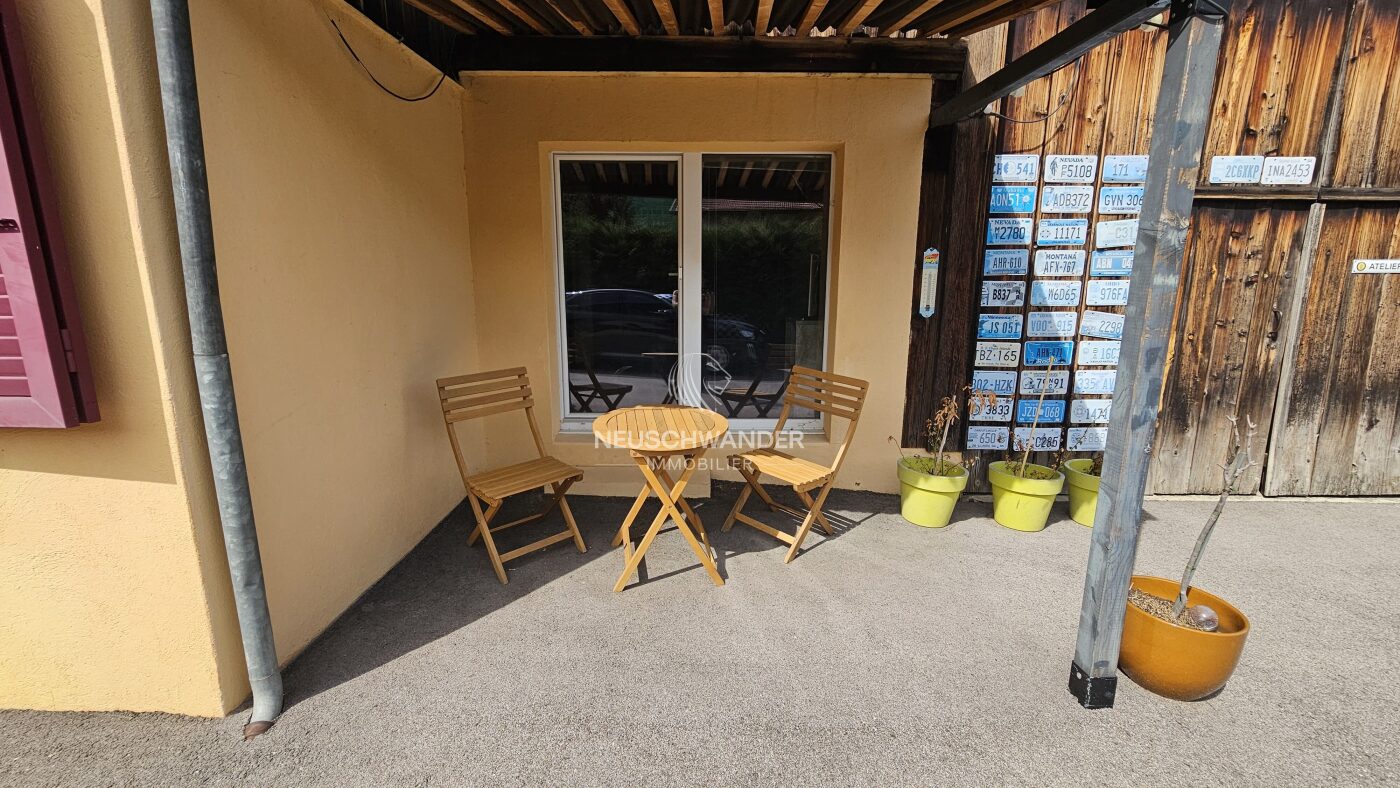 Terrasse privative pour le studio