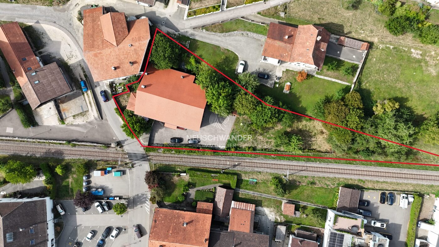 Vue drone de la parcelle