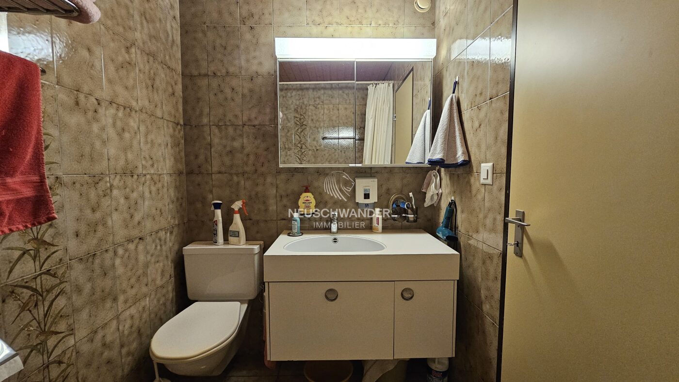 Salle de bain avec baignoire