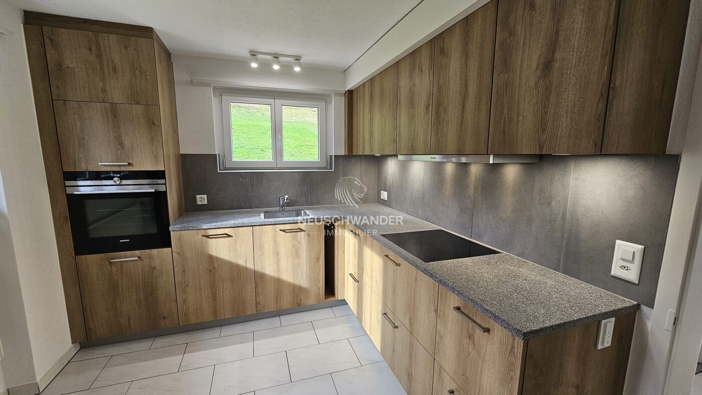 Appartement 1er étage : cuisine habitable et agencée