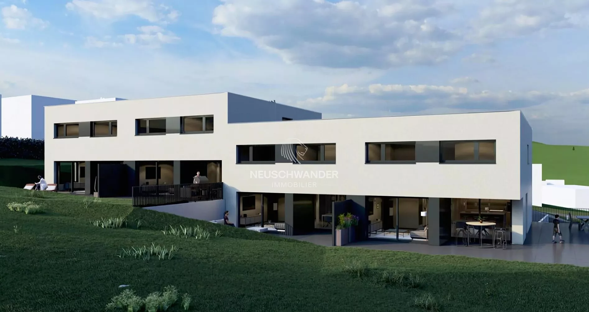 4 villas mitoyennes neuves de 5,5 pièces à vendre au Noirmont